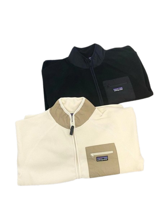 Patagonia Fleece Jacket Black/White Jackets