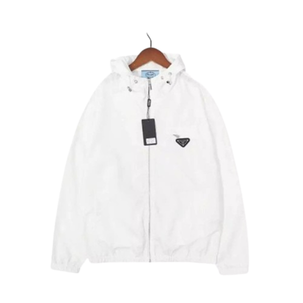 Prada Hooded Jacket White Jackets