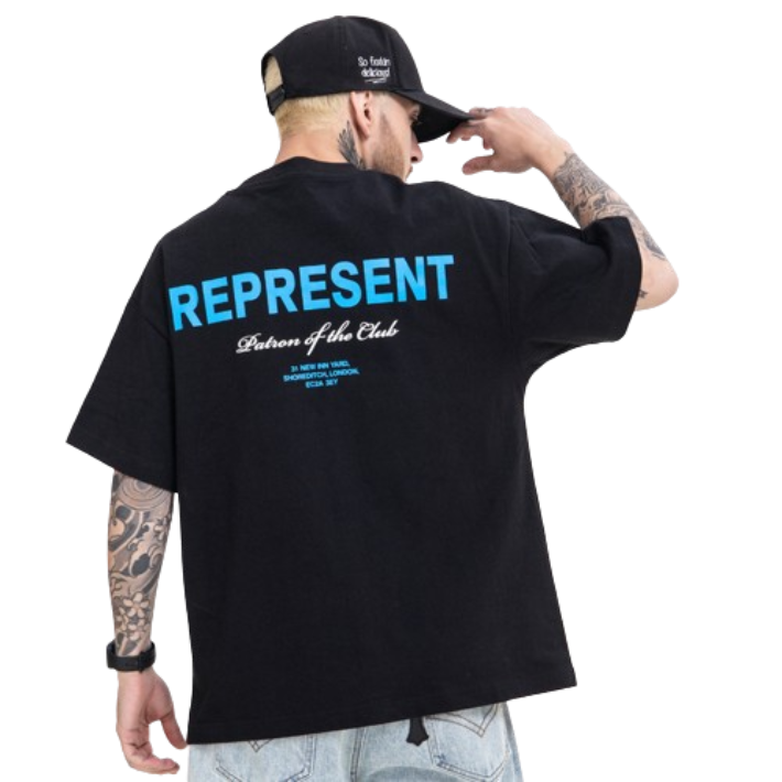 REPRESENT Patron of the Club T-Shirt Black T-Shirts