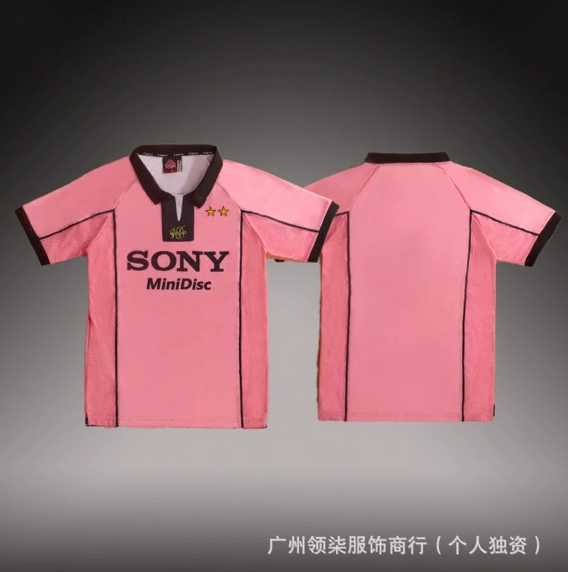 Sony MiniDisc Soccer Jersey Pink-AC Milan-jerseys-cnfanssheet