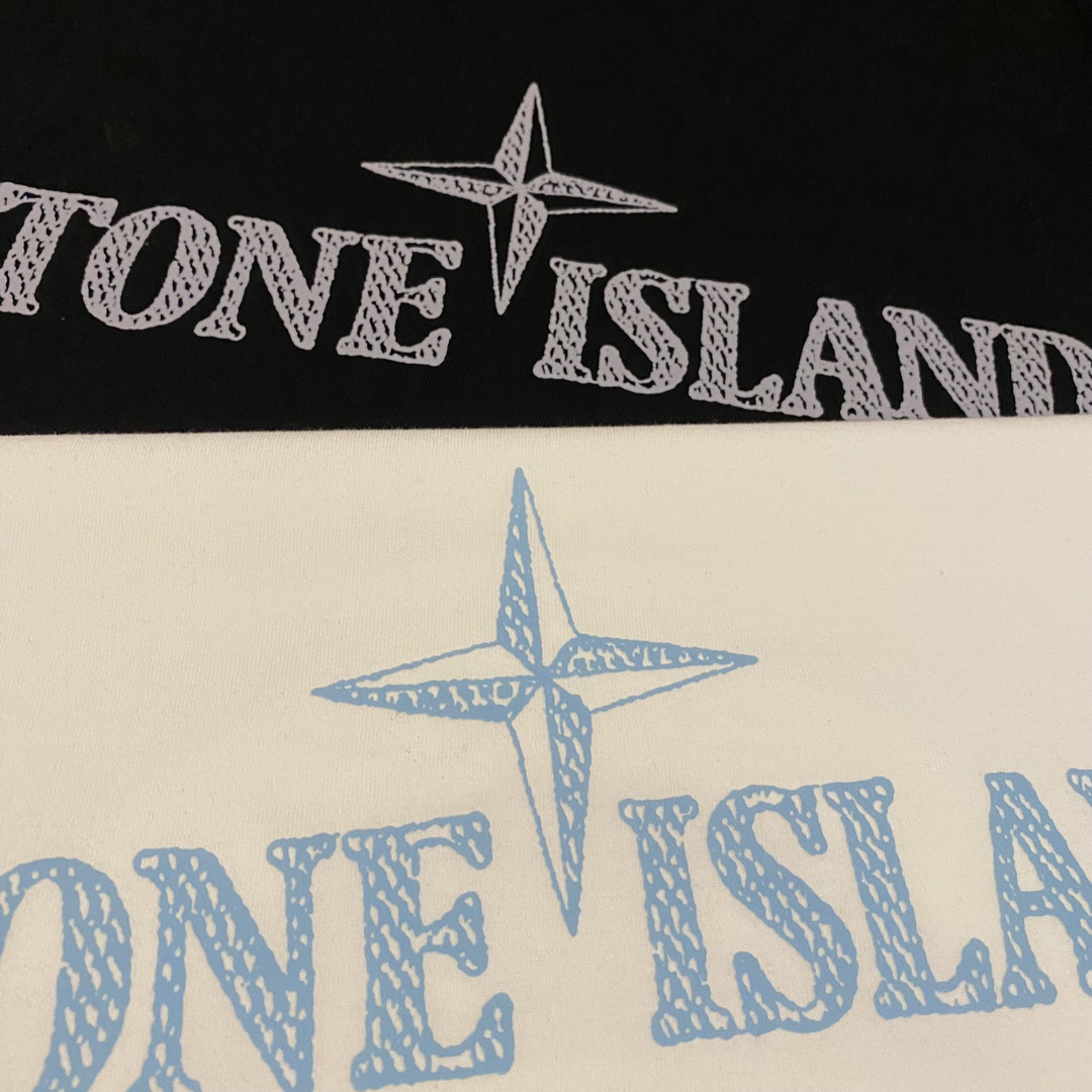 Stone Island Logo Graphic Black/White