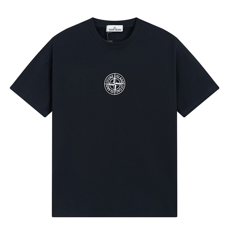 Stone Island Logo Print Black