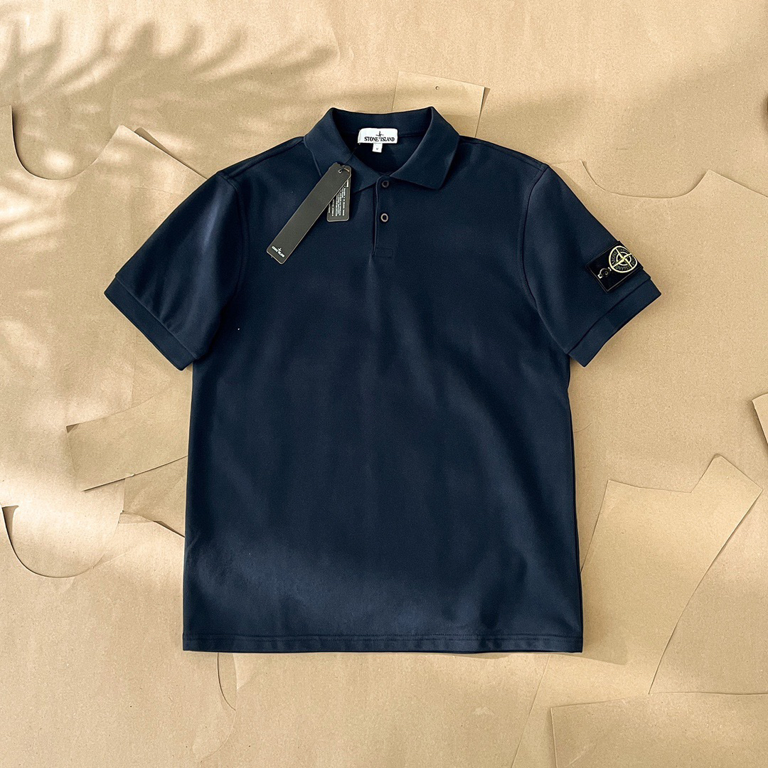 Stone Island Polo Shirt Navy Blue