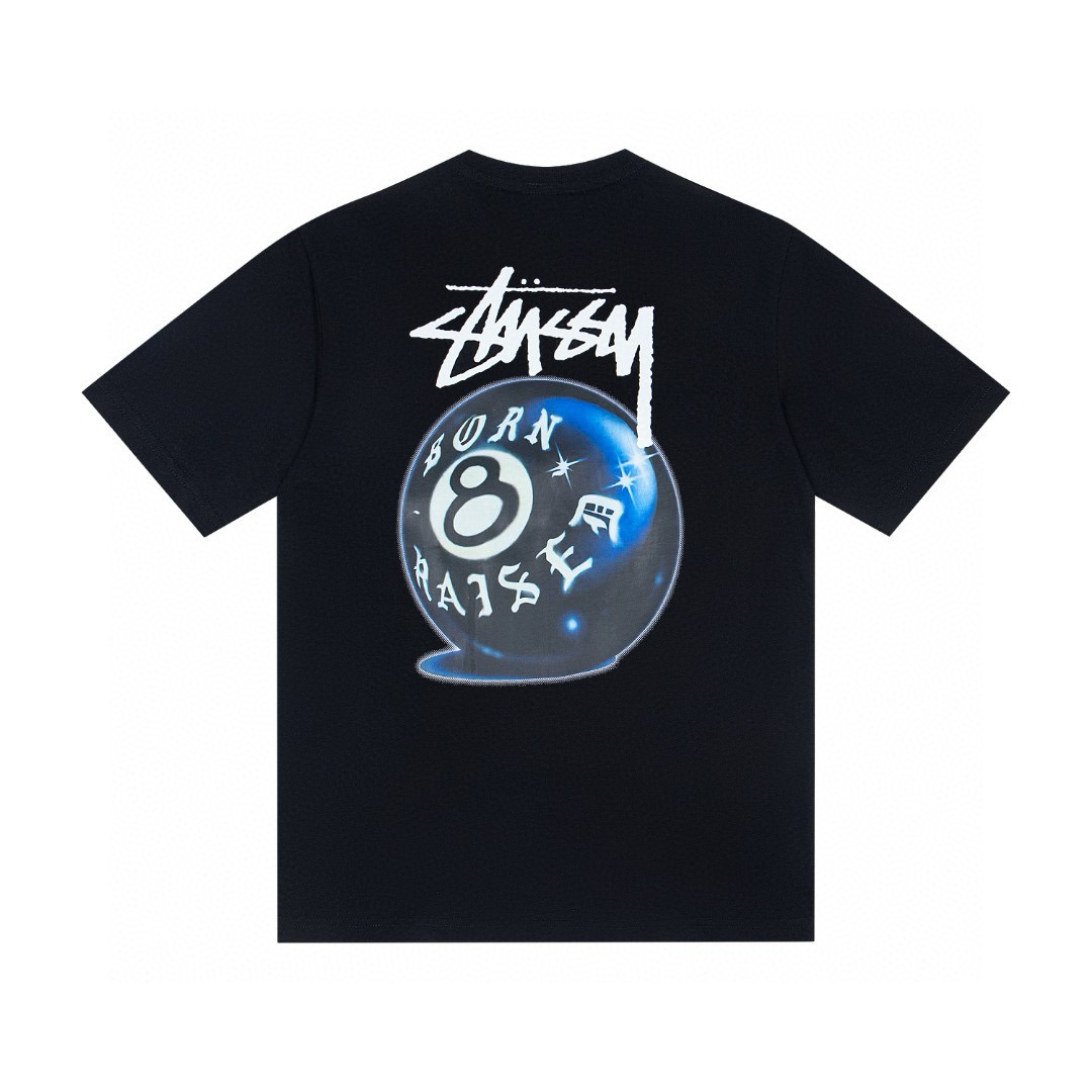 Stussy Born Raised 8-Ball Black