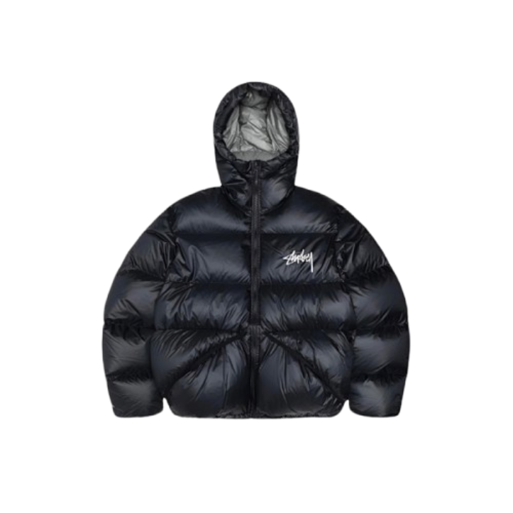 Stussy Puffer Jacket Black Jackets