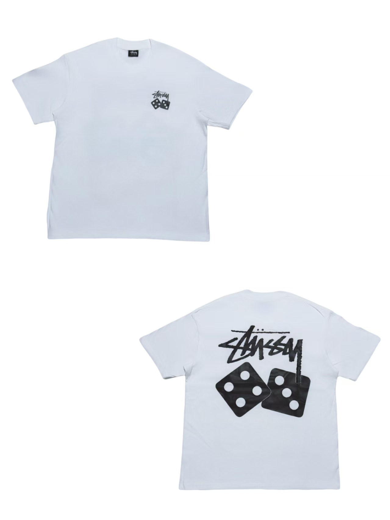 Stüssy Dice Graphic White