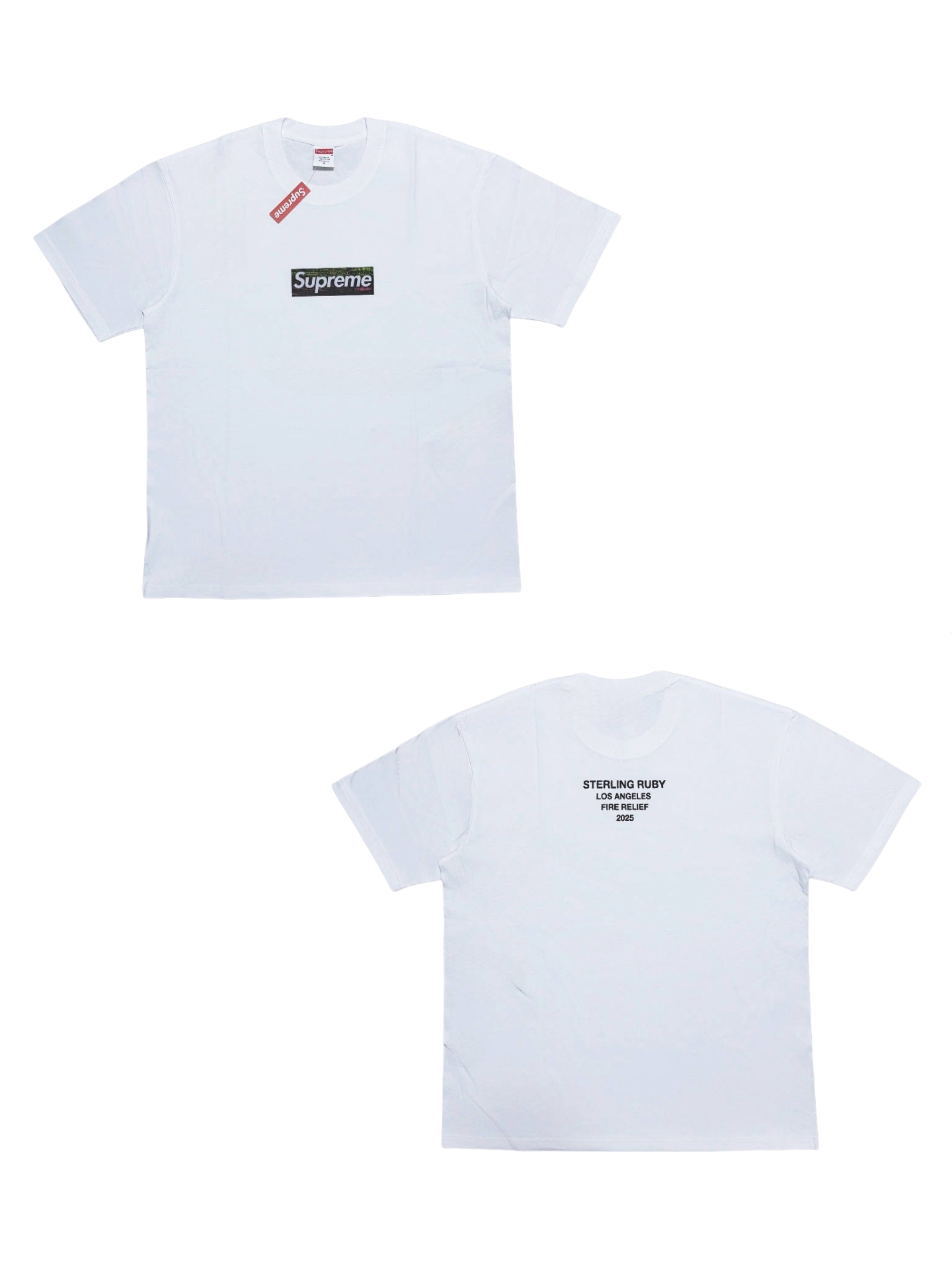 Supreme Sterling Ruby Fire Relief White