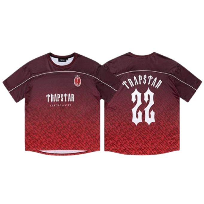 Trapstar Football Jersey Red T-Shirt