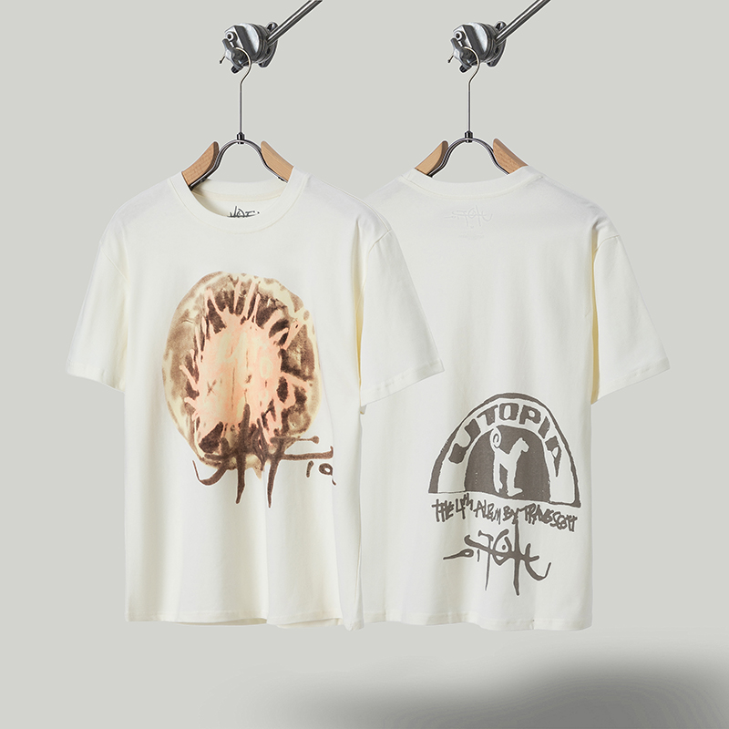 Travis Scott Utopia The 4th Album Graphic Tee - White