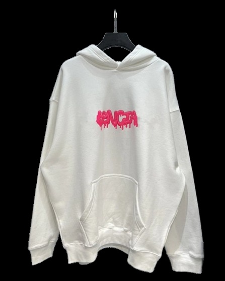 UNKNOWN Dripping Logo Hoodie White Hoodie