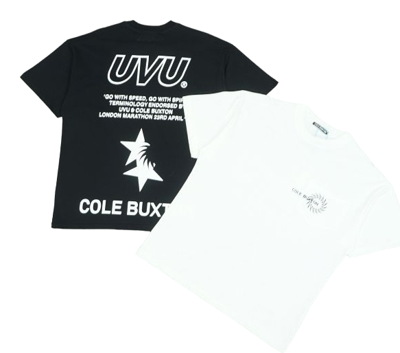 UVU x Cole Buxton T-shirt Black White Streetwear