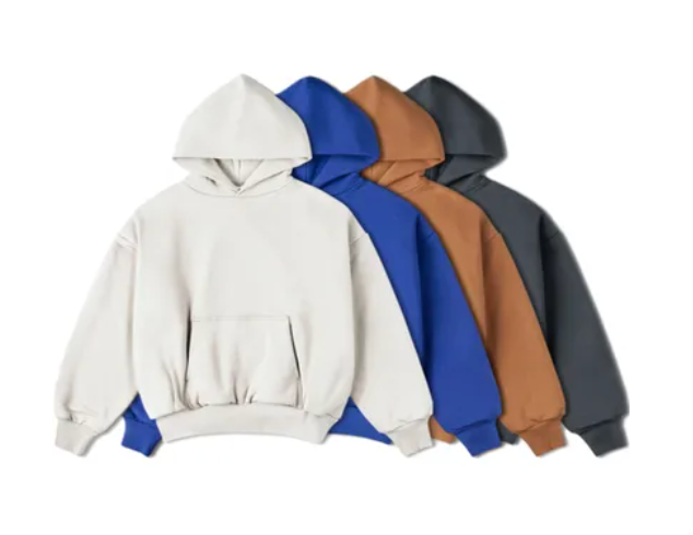 Unbranded Blank Heavy Double Layer Hoodies 8 Variants