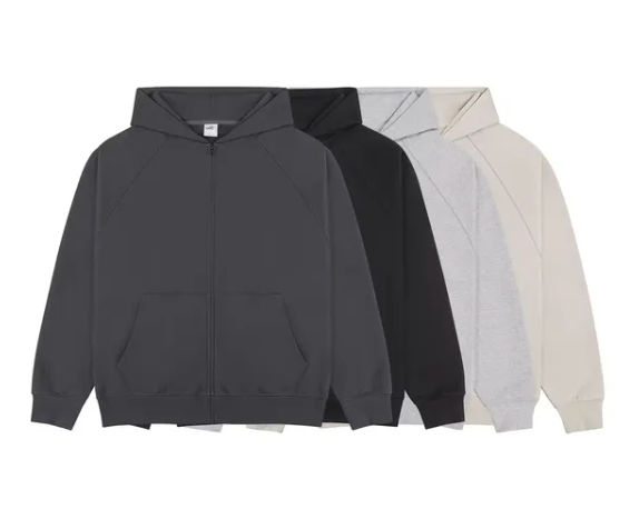 Unbranded Blank Zip Up Hoodies