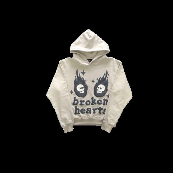Unknown Broken Hearts Hoodie Cream Hoodie