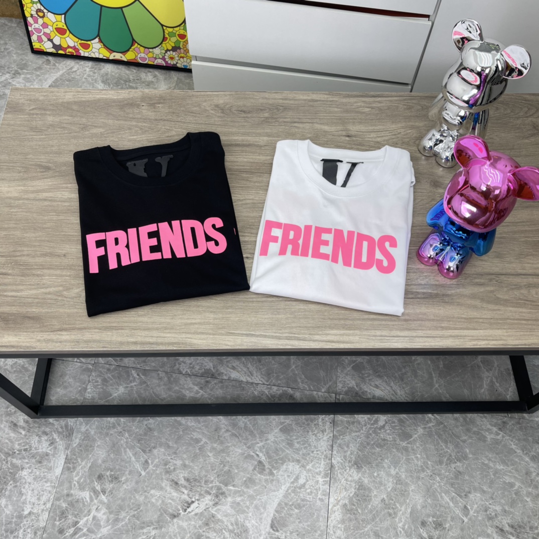 VLONE FRIENDS Tee Black / White