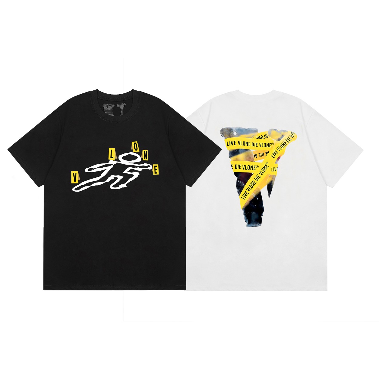 VLONE Graphic Print Black and White