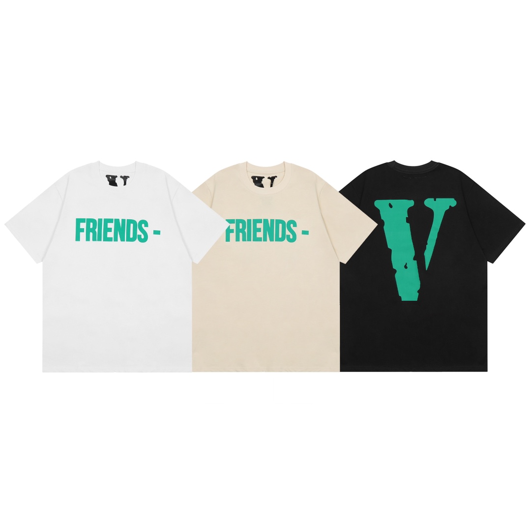 V Friends Friends Graphic - White, Beige, Black