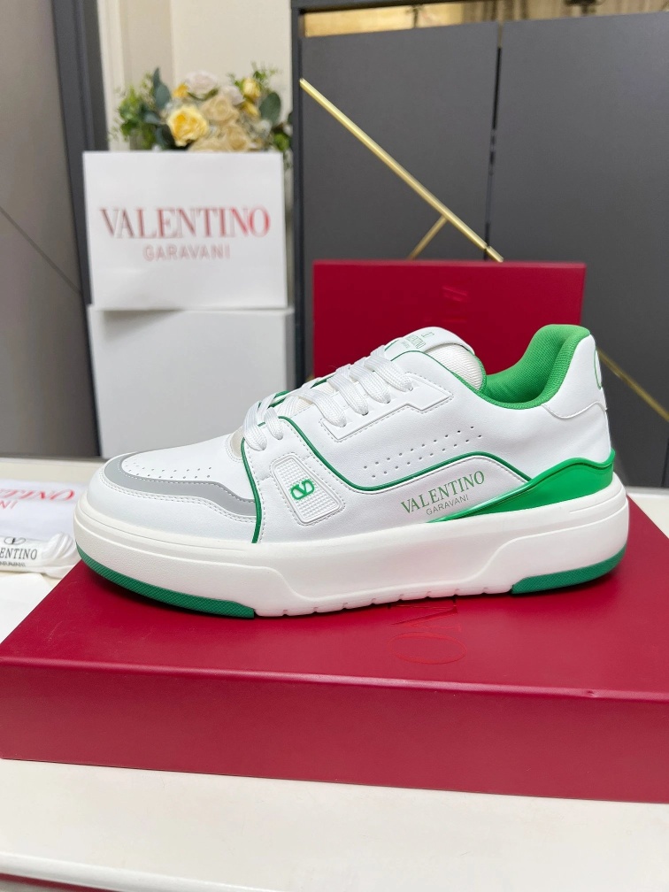 Valentino Garavani Sneakers White Green Shoes