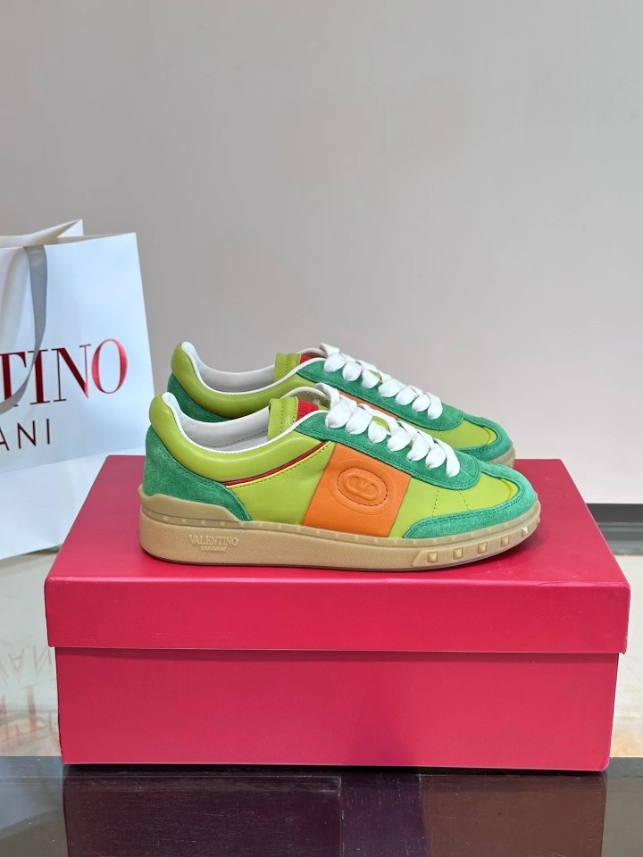 Valentino Sneakers Green Orange Shoes