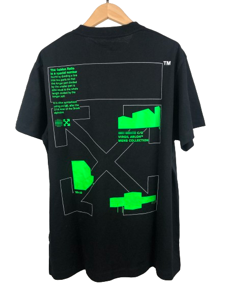 Virgil Abloh Golden Ratio T-shirt Black T-shirt