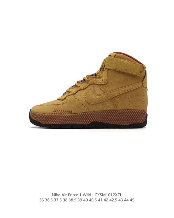 nike air force one high top wheat color