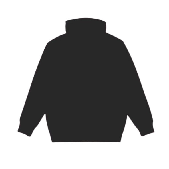  High Neck Hoodie Black Hoodies