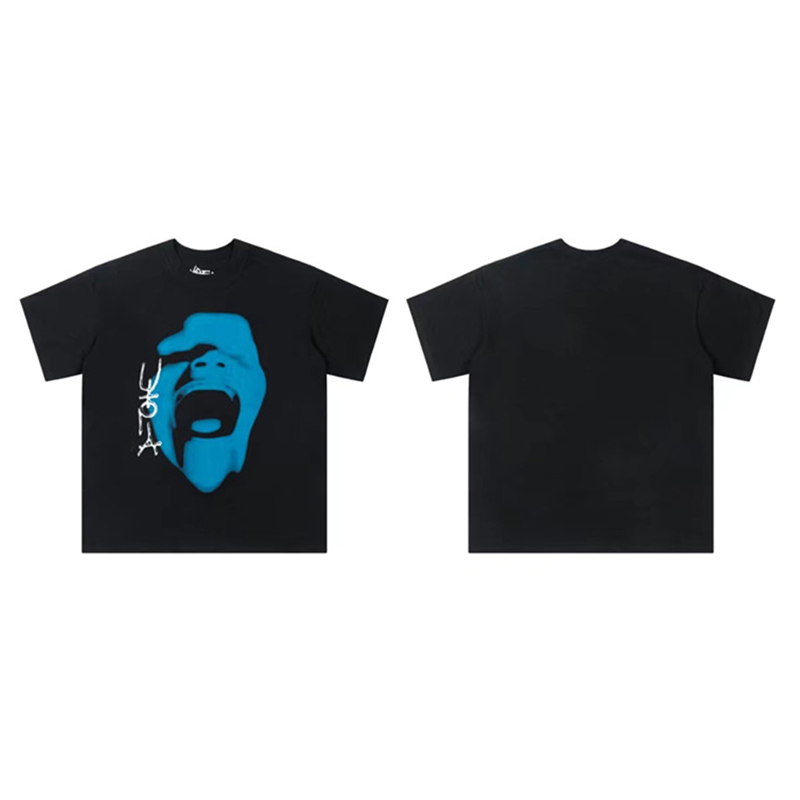  Screaming Face Graphic Tee Black