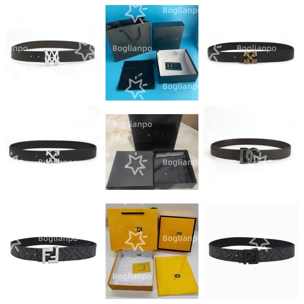 Fendi Black Belt Trendy Design Collection