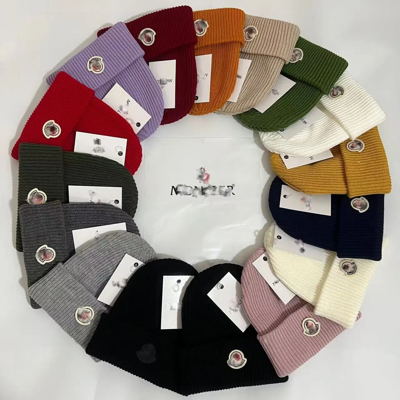Moncler Classic Knit Beanie Multi-Color Streetwear Collection