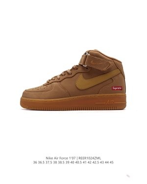 nike air force one  superme mid  top