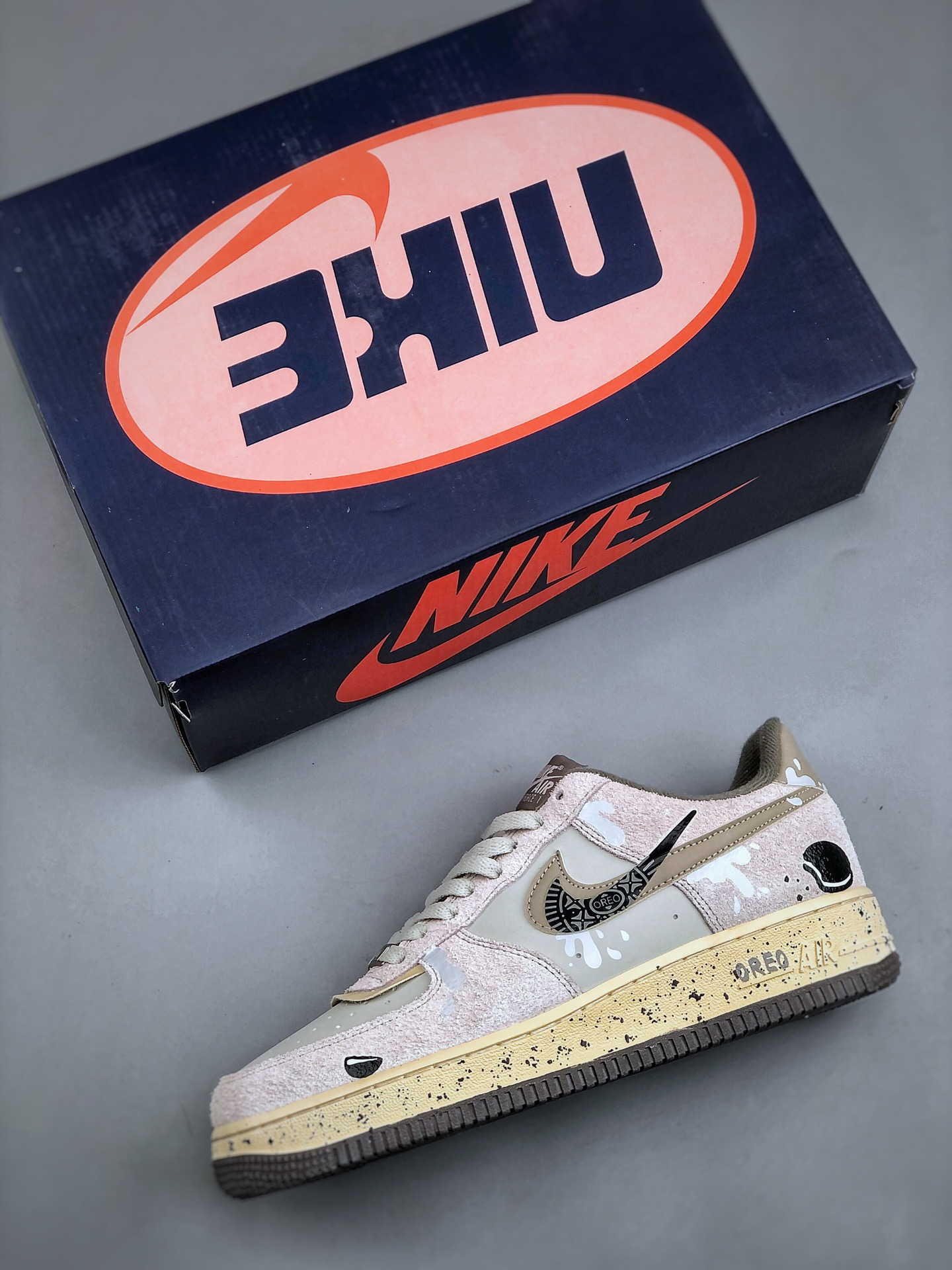 nk air force 107 low milk cookie air force one custom low top fall and winter casual board shoes