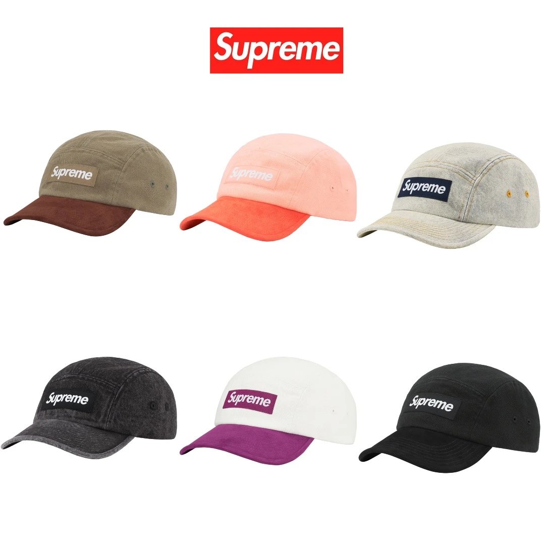 Supreme Classic Logo Five-Panel Cap Six-Color Collection